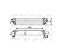 VALEO Radiador de aire de admisión, Refrigeración del motor 818640