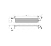 VALEO Radiador de aire de admisión, Refrigeración del motor 818678