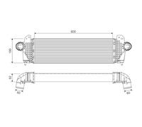 VALEO Radiador de aire de admisión, Refrigeración del motor 818694
