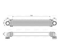 VALEO Radiador de aire de admisión, Refrigeración del motor 818806