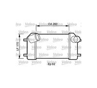 VALEO Radiador de aire de admisión, Refrigeración del motor 818826