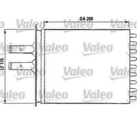 VALEO Radiador de calefacción para FIAT: Punto, Barchetta & LANCIA: Ypsilon (Ref: 812081)