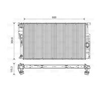 VALEO Radiador Del Motor para BMW 1er F20 116i 116d 118d F21