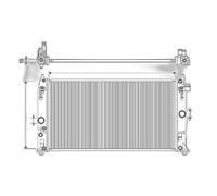 VALEO Radiador Motorkühlung Aluminio 675 mm-360 mm Para LEXUS UX u.a.