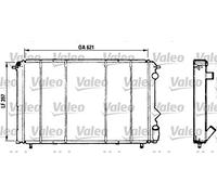 Valeo Radiador, Refrigeración del Motor 730184