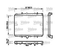 Valeo Radiador, Refrigeración del Motor 732599