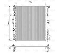 VALEO Radiador, Refrigeración del motor 732946