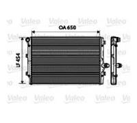 Valeo Radiador, Refrigeración del Motor 734333
