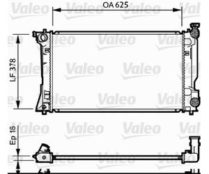 VALEO Radiador, Refrigeración del motor 734712