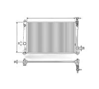 VALEO 701297 Radiador, refrigeración del motor