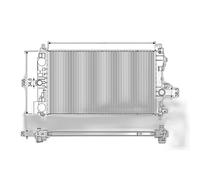 VALEO Radiador Refrigeración Motor Aluminio 680x398 mm Para OPEL ASTRA