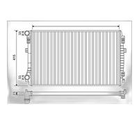 VALEO Refrigerador de Motor de Aluminio 415-650 mm