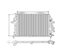 VALEO Refrigerador De Refrigeración Del Motor Aluminio 600 Mm 408 Mm OPEL ZAFIRA