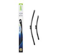 Valeo Silencio 2x Limpiaparabrisas VF338 - Delanteras - 550 mm / 380 mm | Juego de 2 Escobillas Planas, Repuesto para Equipo Original, 574338
