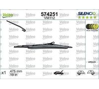 VALEO SILENCIO CONVENTIONAL SINGLE Escobillas Limpiaparabrisas 475mm