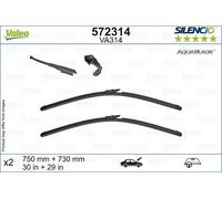 VALEO SILENCIO Escobillas Limpiaparabrisas para FORD S-Max Mk2 (CJ, WA6)