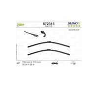 VALEO Silencio Original Aquablade Escobilla - VA315 - Kit de las Mejores en su Clase en Rendimiento de Limpieza y Barrido, Escobillas 750mm/730mm - Delanteras - Juego de 2 Escobillas - 572315