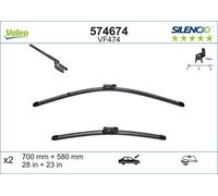 VALEO SILENCIO X.TRM SILENCIO FLAT BLADE SET Escobillas Limpiaparabrisas