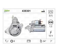 VALEO Starter 1.2 KW Compatible Para Ford Ecosport Fiesta VI 1.0 EcoBoost 438301