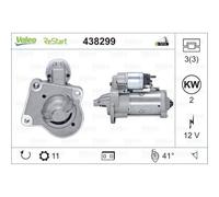 VALEO Starter 2 KW Para Ford Focus II Turnier 1.6 TDCi Transit Connect V408