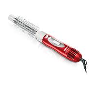 Valera Perfiladora de aire caliente Turbo Style 1000 Tourmaline 603.01B, con dos cepillos y una boquilla para secador de pelo, 1000 vatios, color rojo