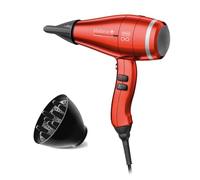 Valera - Swiss Power4Ever Eq Secador De Pelo Iónico Profesional - Resistente, Potente, Motor Digital, Sistema Sanify Para Purificación Aire, Optimización Inteligente Flujo De Aire, 2400 Watt, Rojo