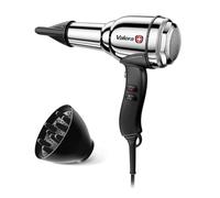 Valera, Swiss Steel Master, Secador de pelo profesional en Acero Cromado, Secador Ligero con motor potente, 3 Niveles de Temperatura, Ionizador, Cable Flexible Antienredos, 2100 W, Swiss Made