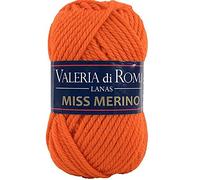 Valeria di Roma Miss MERIN Ovillo de Color Naranja Cod.009