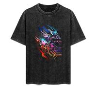 Valerian Neon Poster Men's T-Shirt Unisex Black Cotton Print tee Shirts L