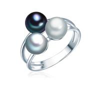 Valero Pearls Anillo de perlas para Mujer Plata de ley 925