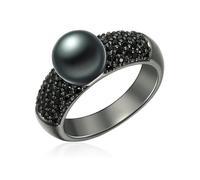 Valero Pearls Plata de ley 925 Perlas de agua dulce de cultivo Circonita Anillo de perlas