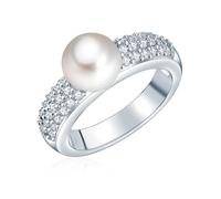 Valero Pearls Anillo de perlas para Mujer Plata de ley 925