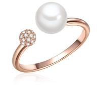 Valero Pearls Anillo oro rosa / blanco perla 58 EUR