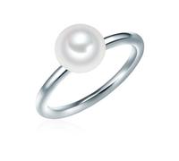 Valero Pearls Anillo para Mujer Plata de ley 925 con Perlas