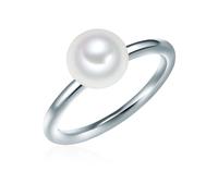 Valero Pearls Anillo para Mujer Plata de ley 925 con Perlas