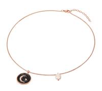 Valero Pearls Cadena oro rosa / negro / blanco perla One Size oro rosa / negro / blanco perla