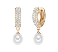 Valero Pearls Pendientes oro / blanco perla One Size EUR