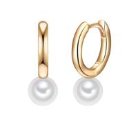 Valero Pearls Pendientes para Mujer Plata de ley 925 Perlas de agua dulce de cultivo Pendientes creole