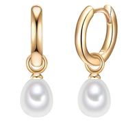Valero Pearls Pendientes para Mujer Plata de ley 925 Perlas de agua dulce de cultivo Pendientes creole