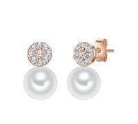 Valero Pearls Pendientes oro rosa / transparente / blanco perla One Size EUR