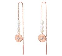 Valero Pearls Pendientes oro rosa / transparente / blanco perla One Size oro rosa / transparente / blanco perla
