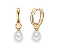Valero Pearls Pendientes para Mujer Plata de ley 925 Perlas de agua dulce de cultivo Pendientes creole