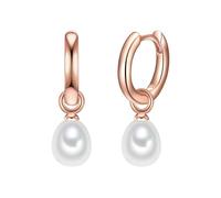 Valero Pearls Pendientes para Mujer Plata de ley 925 Perlas de agua dulce de cultivo Pendientes creole