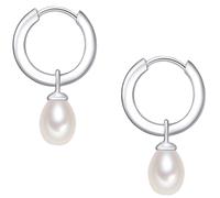 Valero Pearls Pendientes plata / blanco natural One SizexTallas normales plata / blanco natural