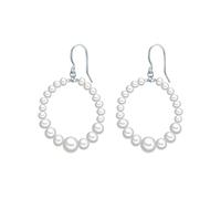 Valero Pearls Pendientes plata / blanco One Size plata / blanco
