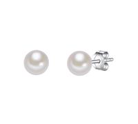 Valero Pearls Pendientes plata / blanco perla One Size EUR