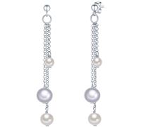 Valero Pearls Pendientes para Mujer Plata de ley 925 Perlas de agua dulce de cultivo