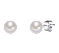 Valero Pearls Pendientes plata / blanco perla One Size EUR