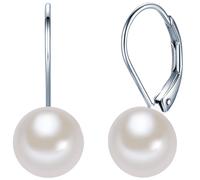 Valero Pearls Pendientes plata / blanco perla One SizexTallas normales plata / blanco perla