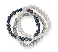 Valero Pearls Pulsera azul oscuro / gris / blanco One SizexTallas normales EUR